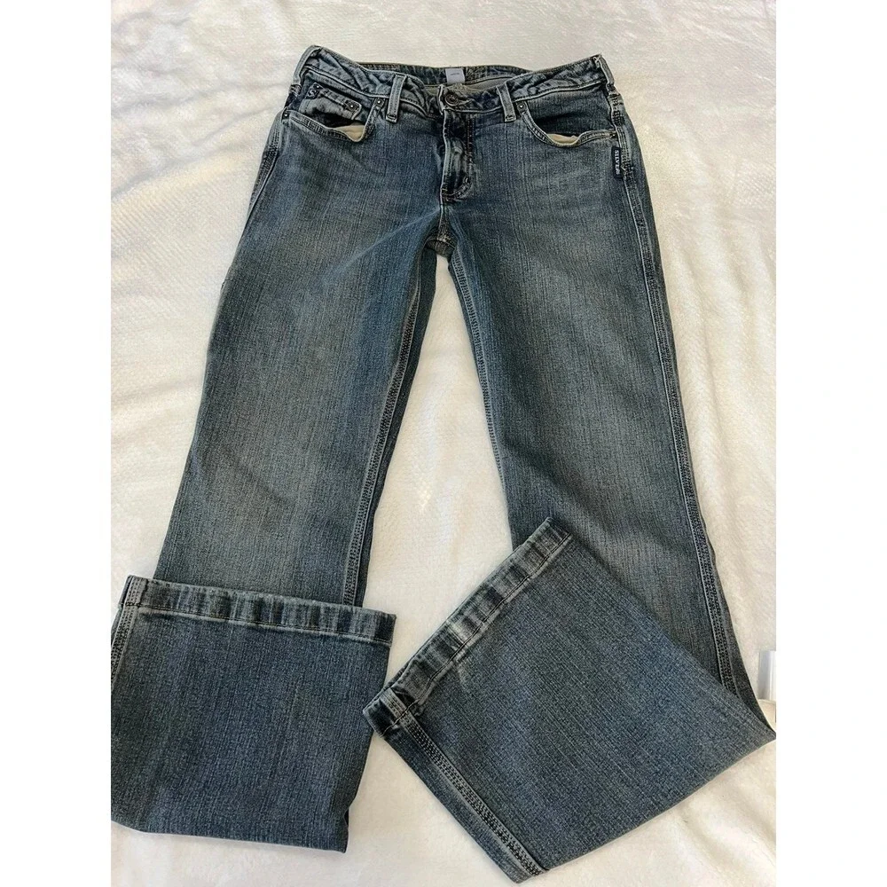 SILVER BOOTCUT JEANS DIRTY BLUE WASH COLOR SZ 30-33L